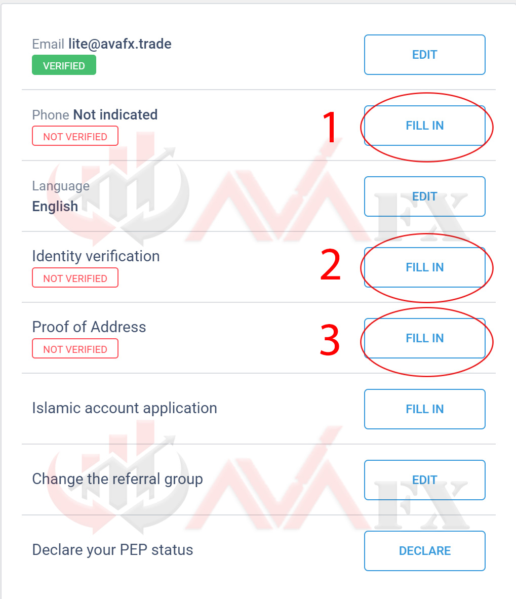 احراز هویت لایت فارکس