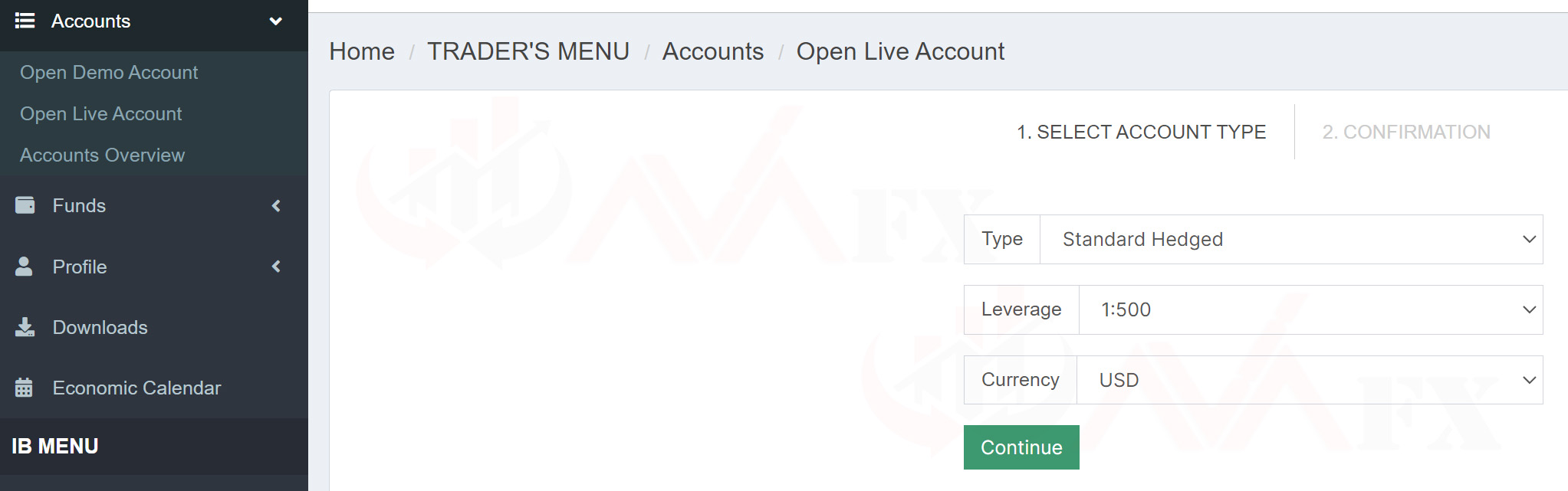 اکانت بروکر آرون